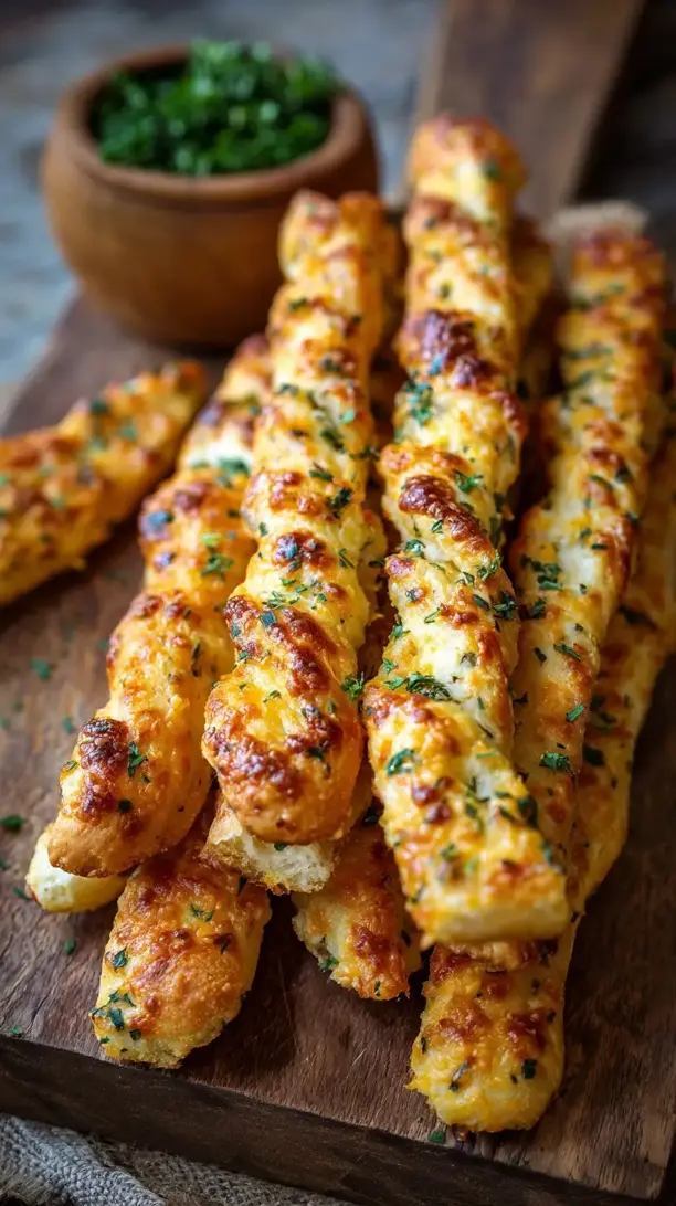 Cheddar Herb Breadsticks
