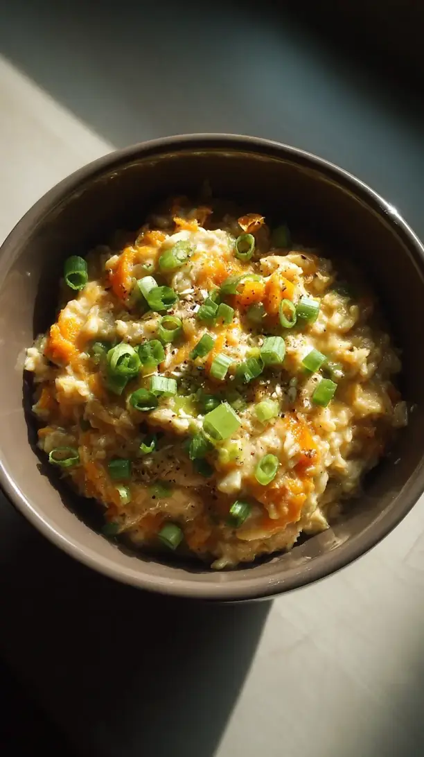 Cheddar and Jalapeno Pepper Oatmeal