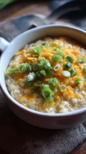 Cheddar And Scallion Oatmeal