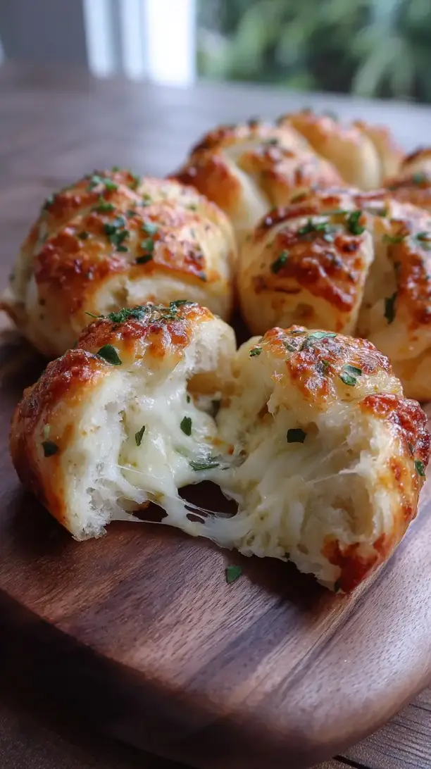 Cheese Stuffed Garlic Knots