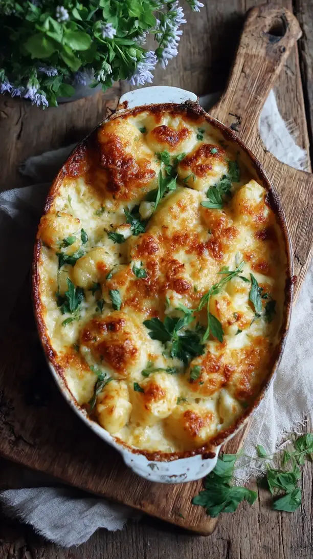Cheesy Baked Gnocchi