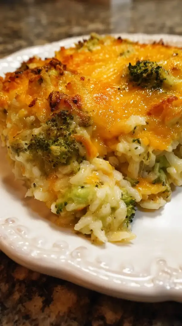 Cheesy Broccoli Rice Casserole