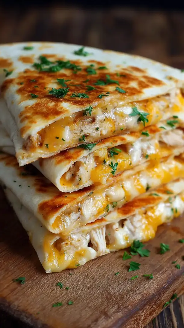 Cheesy Chicken Quesadillas