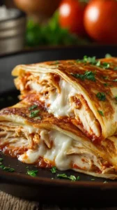 Chicken Parmesan Crepes