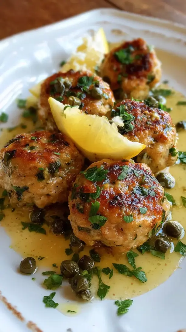Chicken Piccata Meatballs