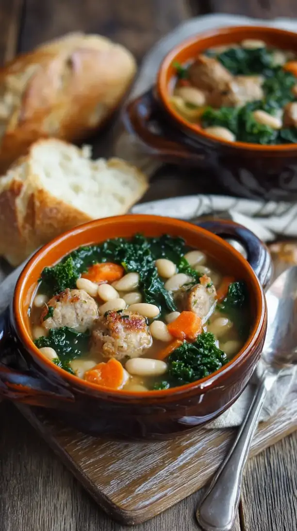 Chicken Sausage and White Bean Soup