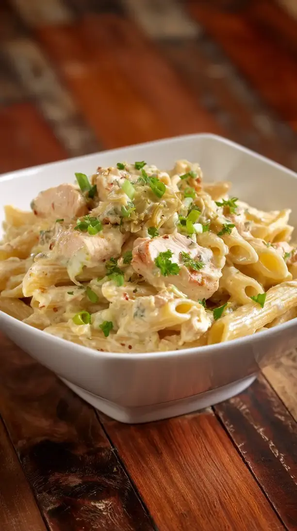 Chicken and Artichoke Dip Pasta
