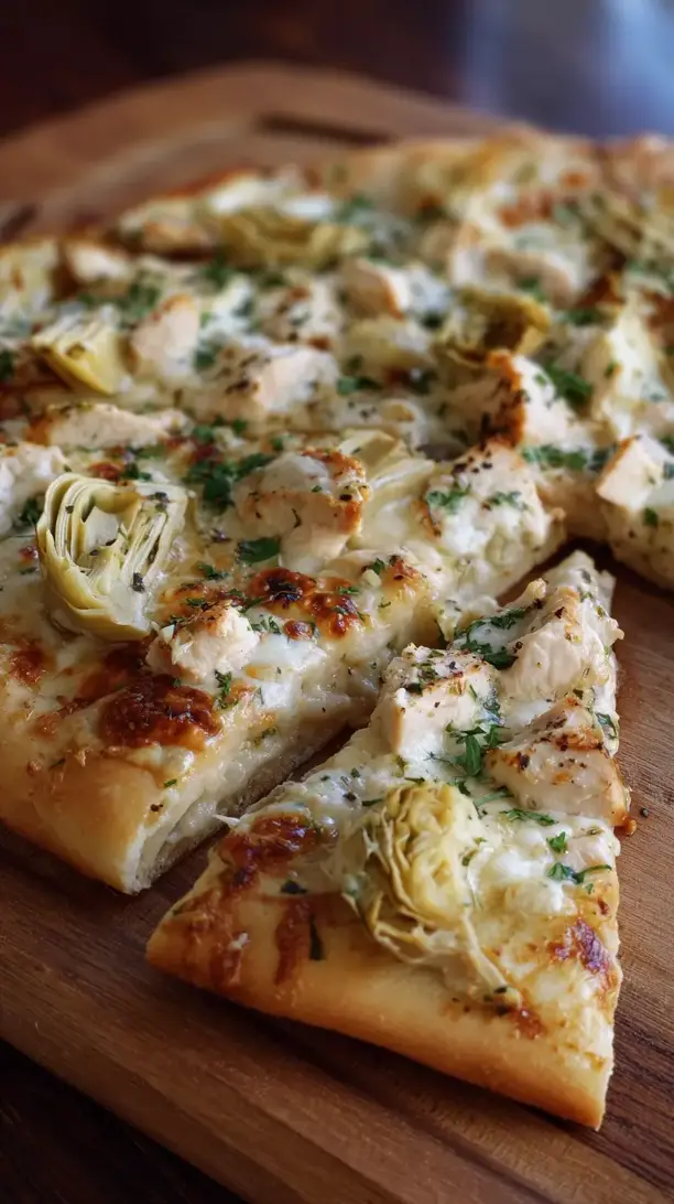 Chicken and Artichoke Pizza