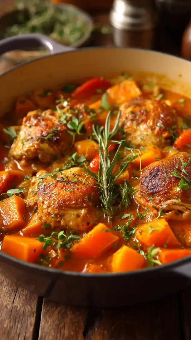 Chicken and Butternut Squash Stew