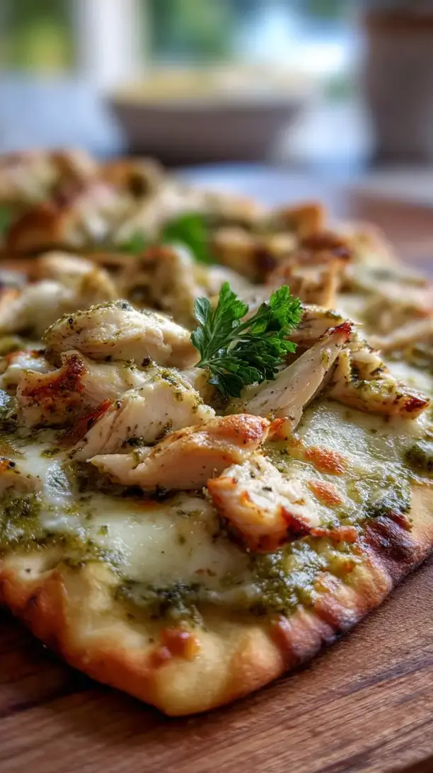 Chicken and Pesto Flatbread