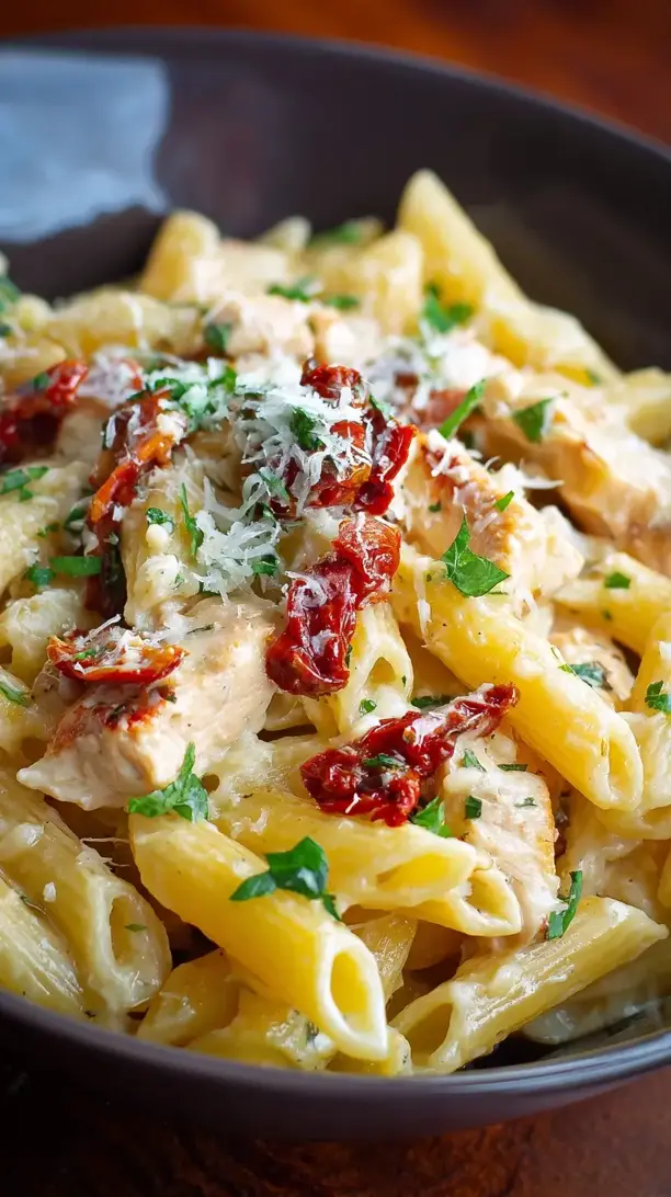 Chicken and Sun Dried Tomato Penne