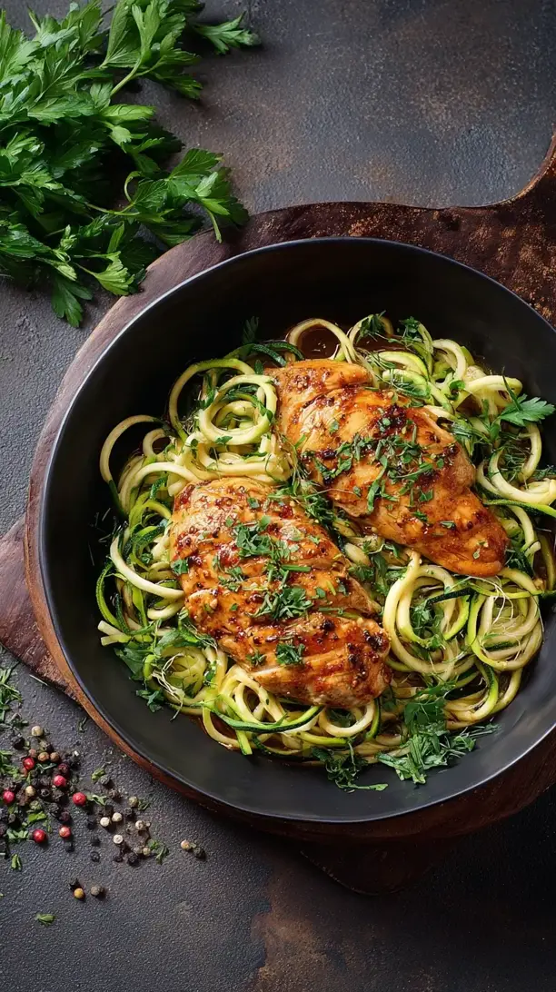 Chicken and Zucchini Noodles