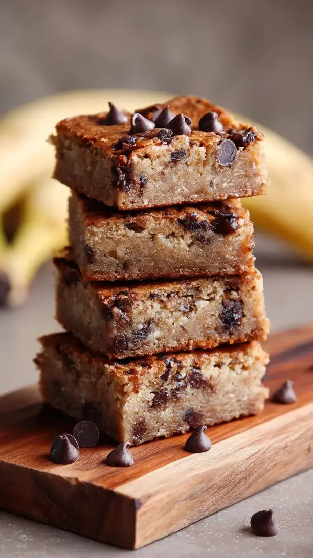 Chocolate Chip Banana Bread Bars