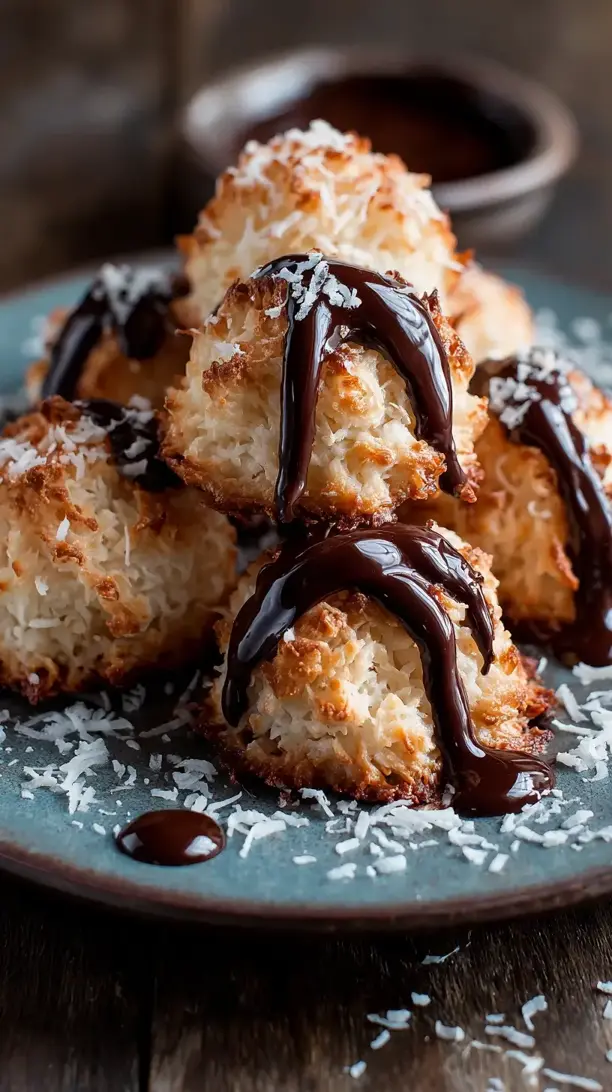 Chocolate Coconut Macaroons