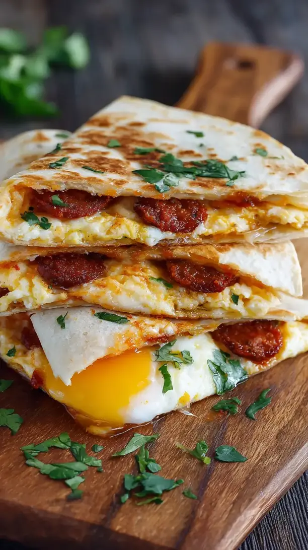 Chorizo Breakfast Quesadilla