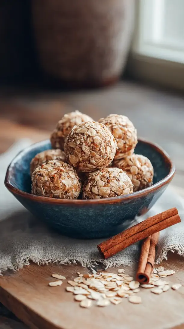 Cinnamon Roll Energy Bites