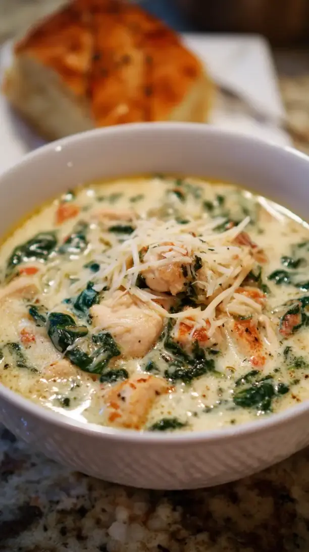 Creamy Chicken Florentine Soup