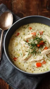 Creamy Chicken And Rice Soup