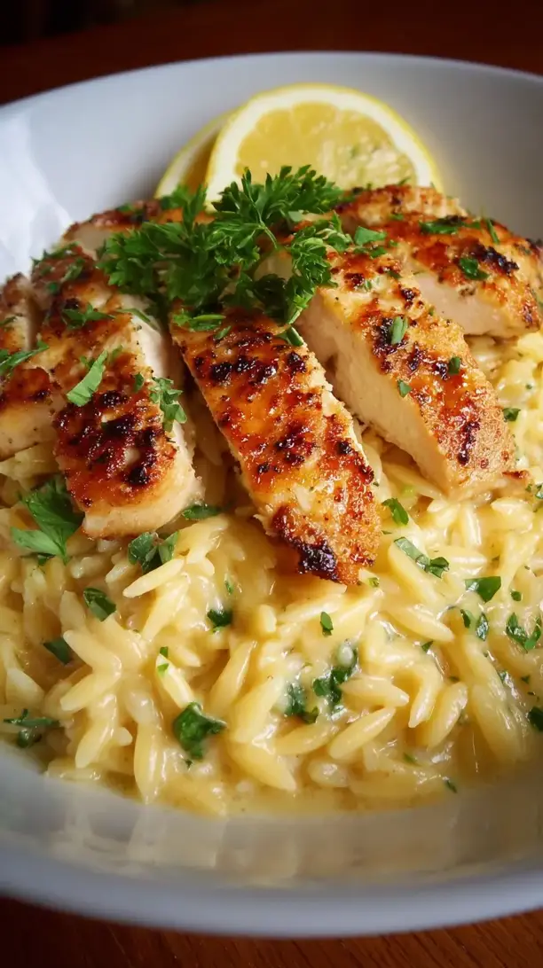 Creamy Lemon Chicken Orzo