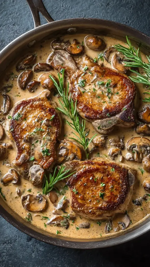 Creamy Mushroom Pork Chops