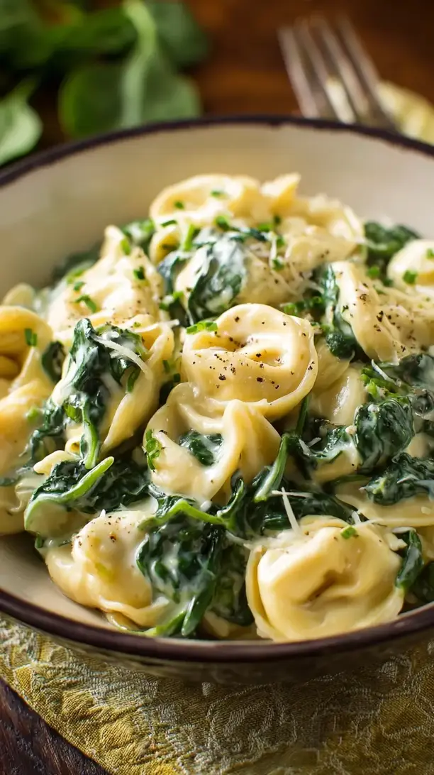 Creamy Spinach Tortellini
