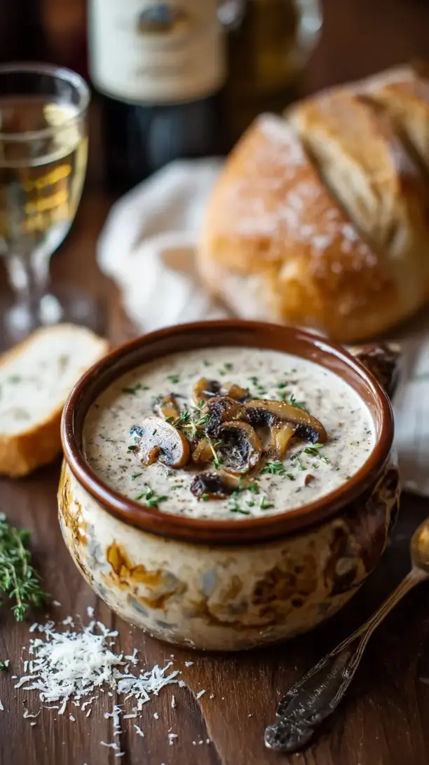 Creamy Wild Mushroom Soup