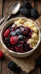 Crockpot Berry Cobbler