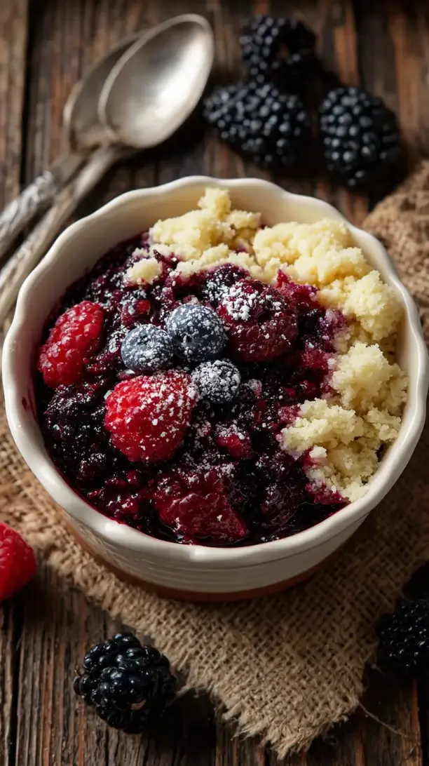 Crockpot Berry Cobbler