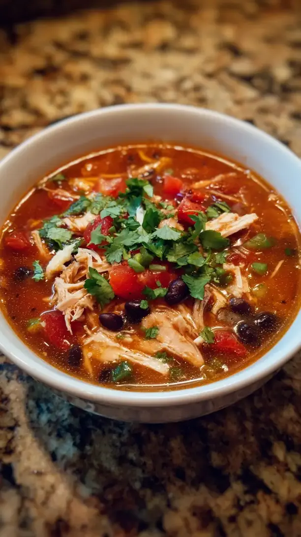 Crockpot Chicken Tortilla Soup