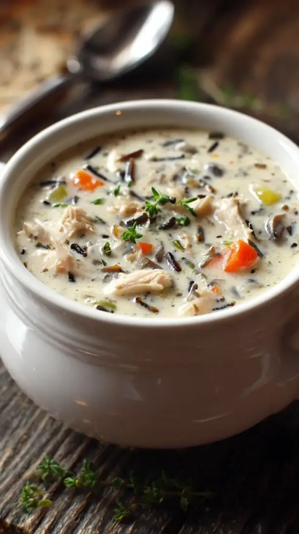 Crockpot Chicken Wild Rice Soup