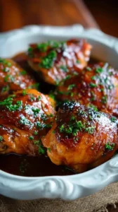 Crockpot Honey Bourbon Chicken