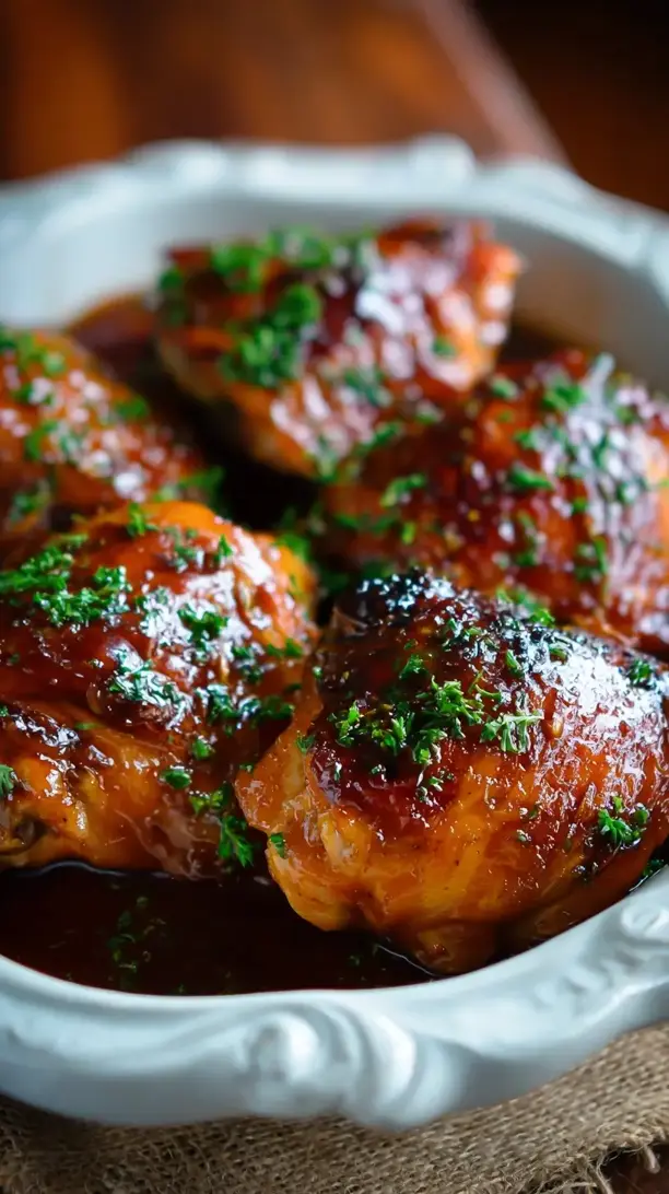 Crockpot Honey Bourbon Chicken
