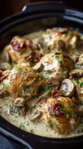 Crockpot Mushroom Chicken