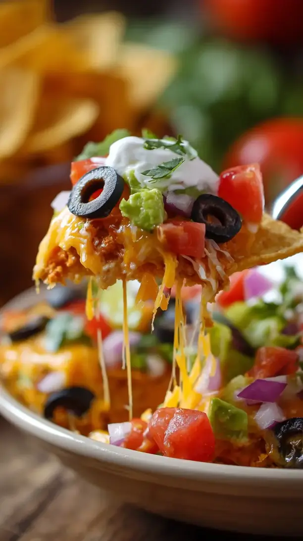 Crockpot Seven Layer Dip