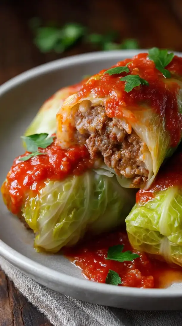 Crockpot Stuffed Cabbage Rolls