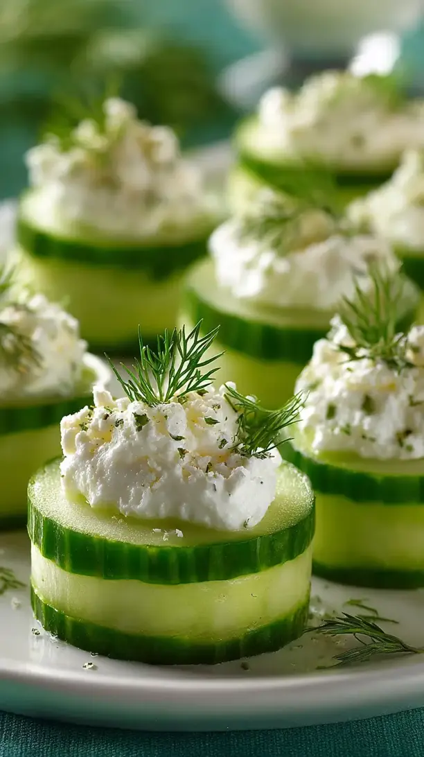 Cucumber Bites with Cream Cheese