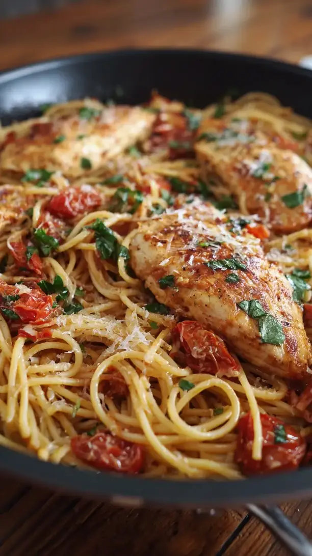 Easy Chicken Spaghetti