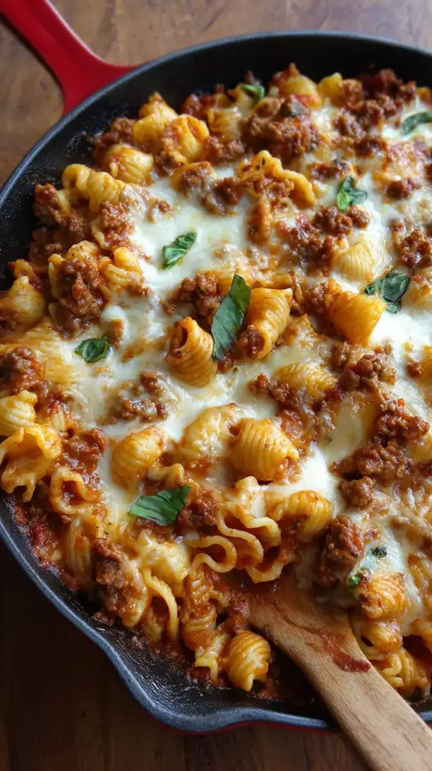 Easy Lasagna Pasta Skillet