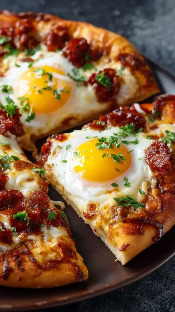 Egg and Chorizo Breakfast Pizza