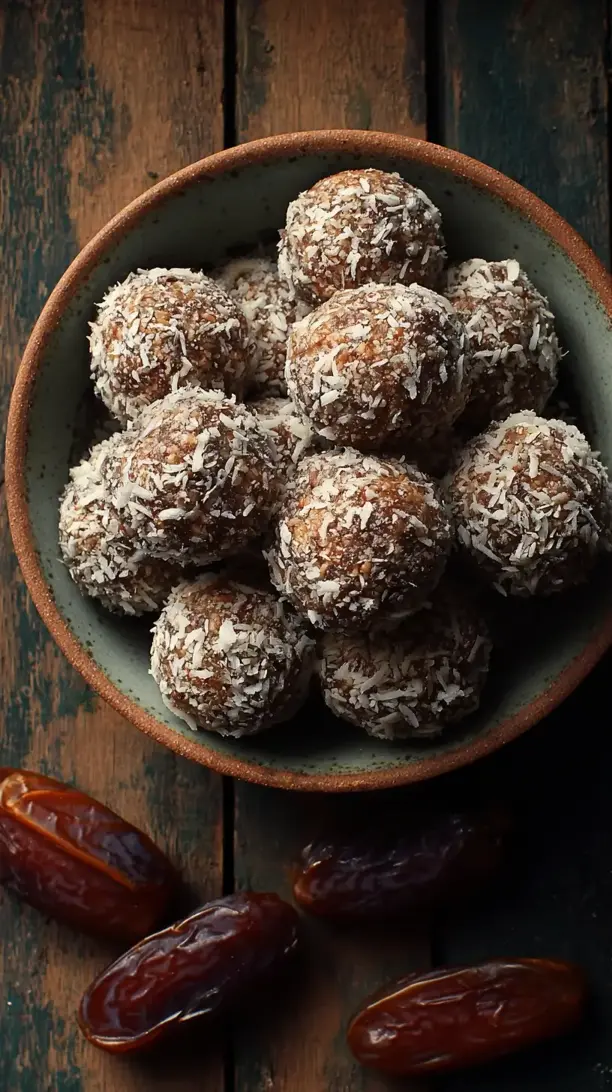 Energy Bites with Dates and Coconut