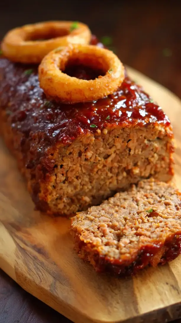 Fried Onion Ring Meatloaf