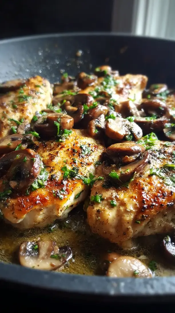 Garlic Butter Mushroom Chicken