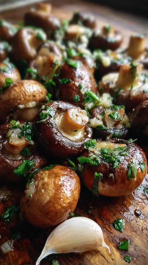 Garlic Butter Roasted Mushrooms