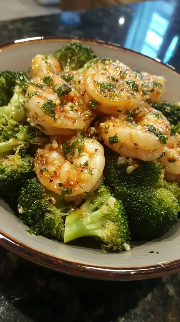 Garlic Butter Shrimp and Broccoli