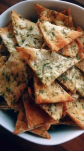 Garlic Herb Pita Chips