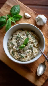 Garlic Parmesan Basil Oatmeal