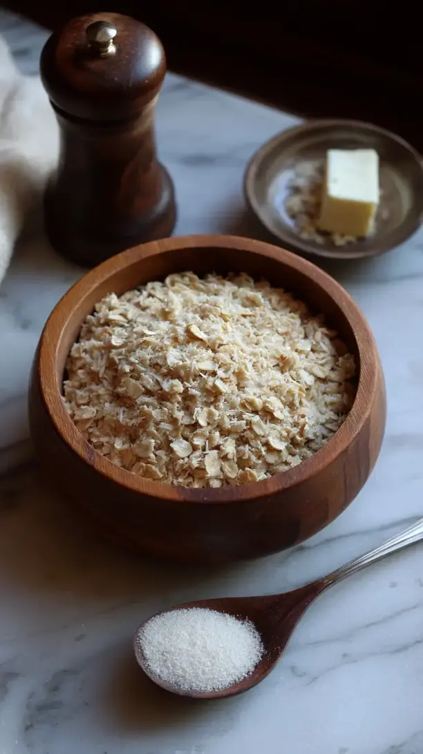 Garlic Parmesan Butter Oatmeal