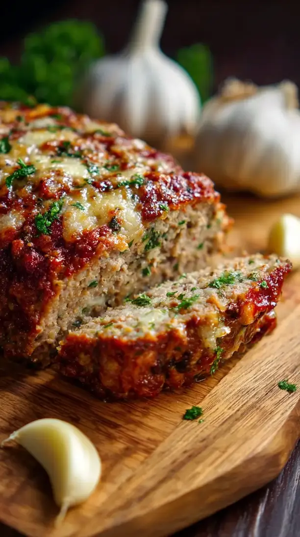 Garlic Parmesan Meatloaf