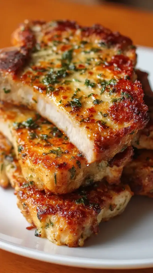 Garlic Parmesan Pork Chops