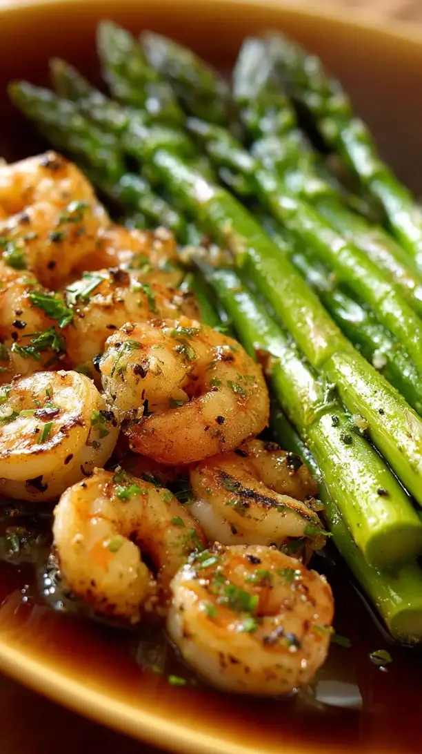 Garlic Shrimp and Asparagus